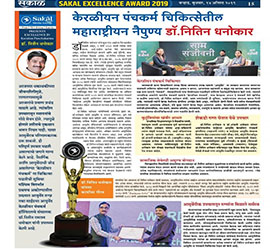 Sakal Excellence Award newspaper feature